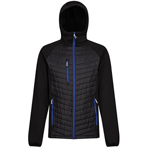 Regatta Professional Navigate Black/Royal Hybrid Jacket 3XL