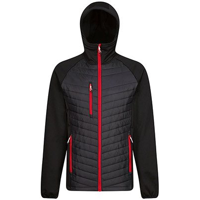 Regatta Professional Navigate Black/Red Hybrid Jacket