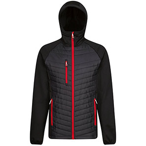 Regatta Professional Navigate Black/Red Hybrid Jacket 3XL