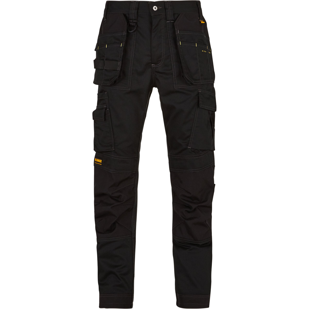 DEWALT Thurlston Pro Men’s Black Stretch Trousers with Kneepad Pockets