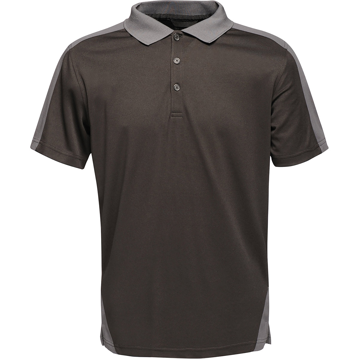 Regatta Contrast Black/Seal Grey Polo Shirt Regatta Polo Shirts Arco