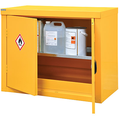 QMP Yellow Hazardous-Substance Cabinet 700mm x 900mm x 460mm