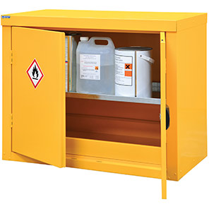 QMP Yellow Hazardous-Substance Cabinet 700mm x 900mm x 460mm