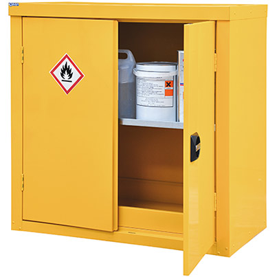 QMP Yellow Hazardous-Substance Cabinet 900mm x 900mm x 460mm