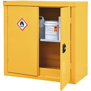 QMP Yellow Hazardous-Substance Cabinet 900mm x 900mm x 460mm