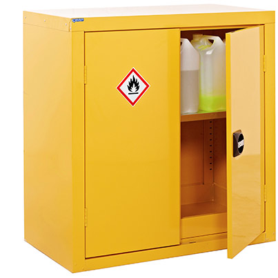 QMP Yellow Hazardous-Substance Cabinet 900mm x 900mm x 460mm