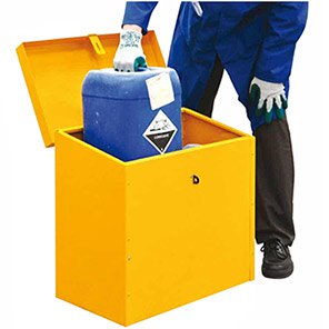 QMP Yellow Hazardous-Substance Cabinet 510mm x 610mm x 340mm