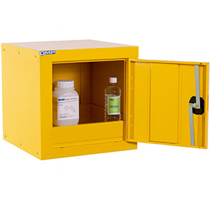 QMP Yellow Hazardous-Substance Cabinet 450mm x 450mm x 450mm