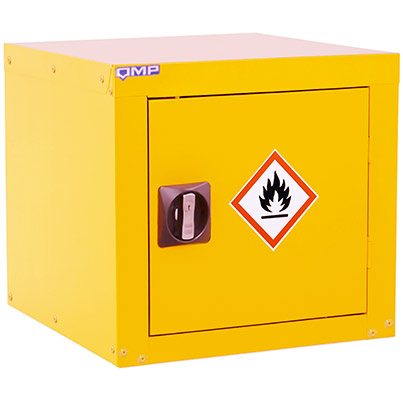 QMP Yellow Hazardous-Substance Cabinet 450mm x 450mm x 450mm