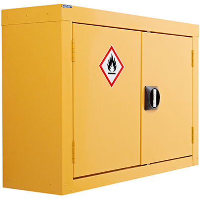 QMP Yellow Hazardous-Substance Cabinet 570mm x 850mm x 255mm