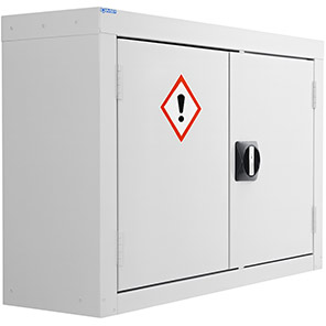 QMP Grey Hazardous-Substance Cabinet 570mm x 850mm x 255mm
