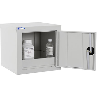 QMP Grey Hazardous-Substance Cabinet 450mm x 450mm x 450mm