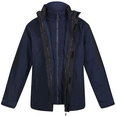 Regatta Defender III Men’s Navy/Black 3-in-1 Waterproof Jacket