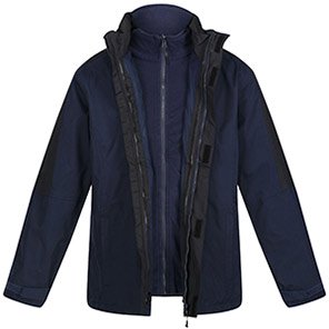 Regatta Defender III Men’s Navy/Black 3-in-1 Waterproof Jacket 3XL