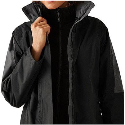 Regatta Defender III Women’s Black/Seal Grey 3-in-1 Waterproof Jacket