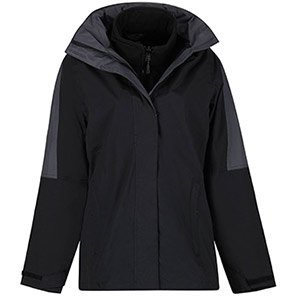 Regatta Defender III Women’s Black/Seal Grey 3-in-1 Waterproof Jacket 18