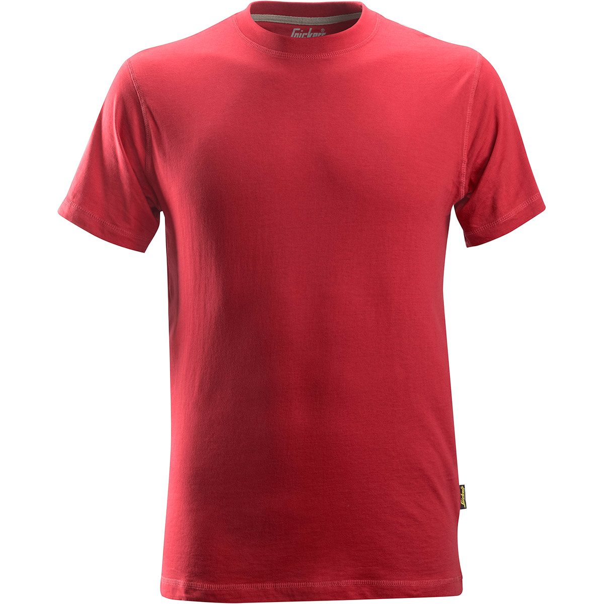 red workout shirt