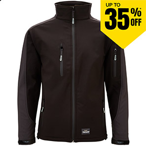 TROJAN Trail Black/Grey Softshell Jacket 4XL