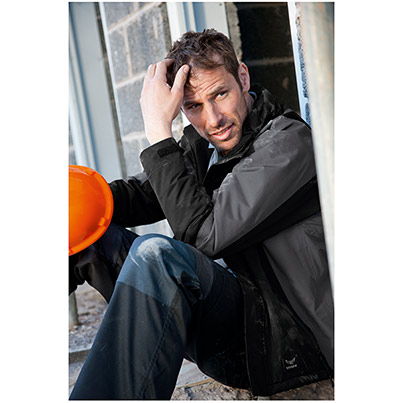 TROJAN Navigator Black/Grey Waterproof Jacket