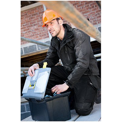 TROJAN Navigator Black/Grey Waterproof Jacket