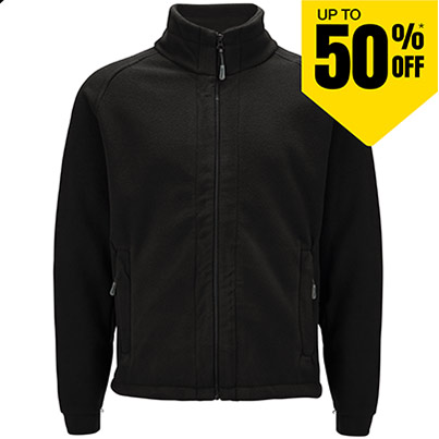 TROJAN Glacier Men’s Black Interactive Fleece Jacket