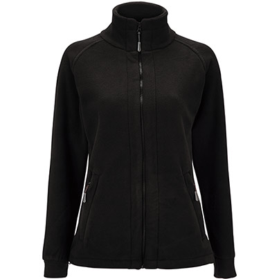 TROJAN Glacier Women’s Black Interactive Fleece Jacket
