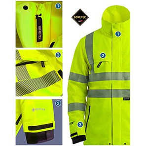 Arco Yellow Interactive GORE-TEX Hi-Vis Coat