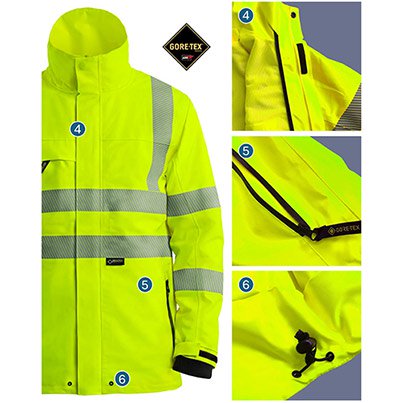 Arco Yellow Interactive GORE-TEX Hi-Vis Coat
