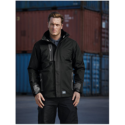 TROJAN Men’s Black/Grey Multi Waterproof Jacket