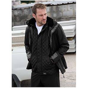 TROJAN Men’s Black/Grey Multi Waterproof Jacket
