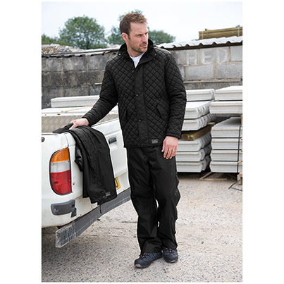 TROJAN Men’s Black/Grey Multi Waterproof Jacket