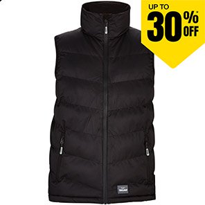 TROJAN Black Insulated Body Warmer