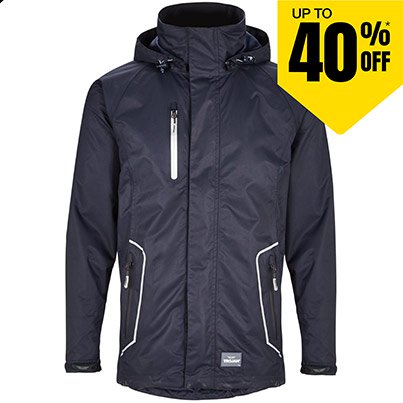 TROJAN Navy 3-in-1 Waterproof Jacket