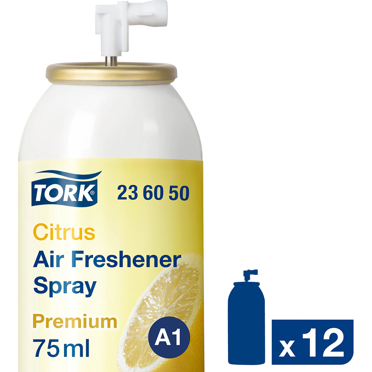 Tork Premium A1 Citrus Air Freshener Spray 75ml (Box of 12) Tork