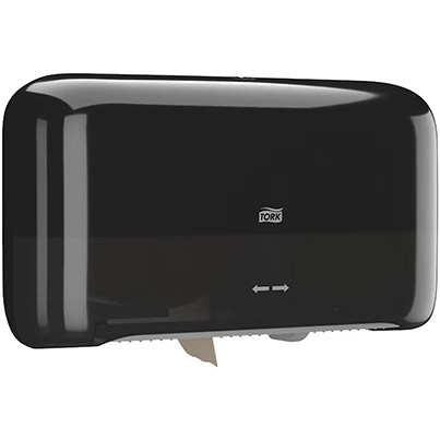 Tork T2 Mini Jumbo Black Two-Roll Toilet Roll Dispenser