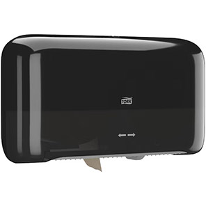 Tork T2 Mini Jumbo Black Two-Roll Toilet Roll Dispenser
