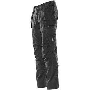 MASCOT ACCELERATE 18531 Men’s Black Work Trousers with Holster Pockets