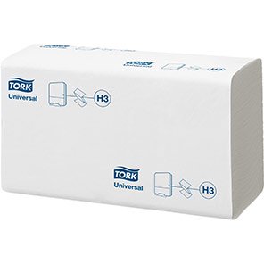 Tork Universal H3 Single-Fold White Paper Towel Pack