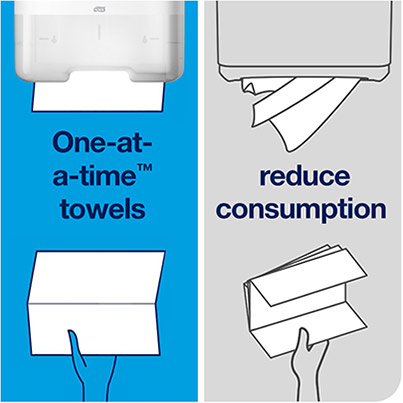 Tork Universal H3 Single-Fold White Paper Towel Pack
