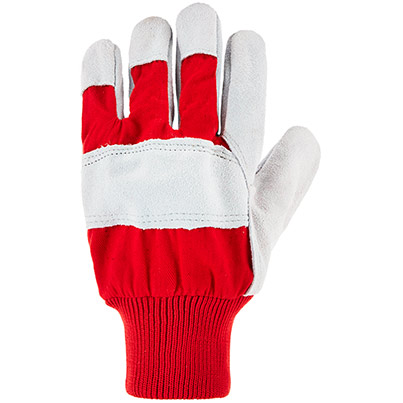Arco Knitted-Cuff Split-Leather Rigger Gloves