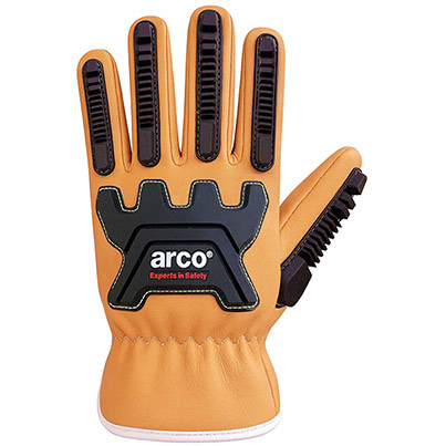 Arco Leather Cut-Resistant Impact Gloves