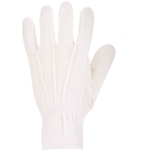 Arco White Cotton PVC-Microdot Gloves XL