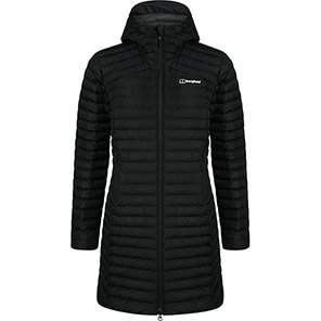 Berghaus Nula Micro Women’s Black Insulated Long Jacket 18