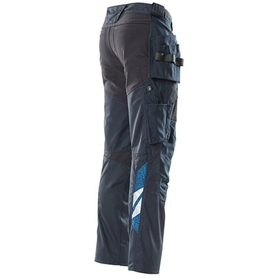 MASCOT ACCELERATE 18531 Men’s Navy Work Trousers with Holster Pockets
