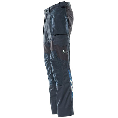 MASCOT ACCELERATE 18531 Men’s Navy Work Trousers with Holster Pockets
