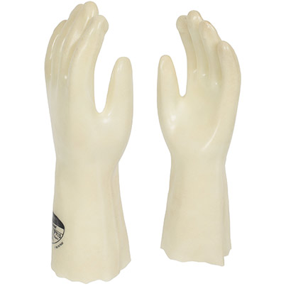 Polyco Vyclear Clear 35cm PVC Chemical-Resistant Gloves