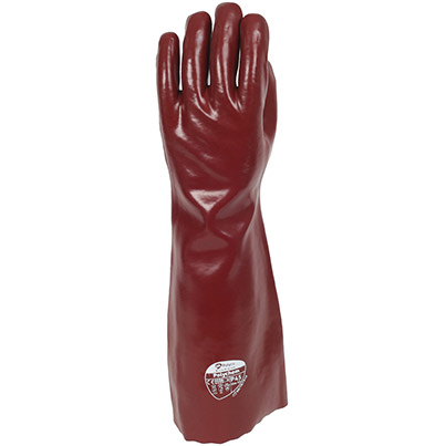 Polyco Polychem 45cm Red PVC Chemical-Resistant Gloves