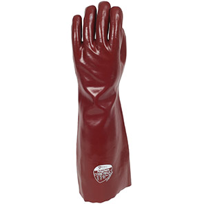Polyco Polychem 45cm Red PVC Chemical-Resistant Gloves 10
