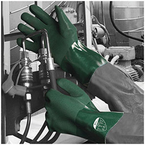Polyco Polysol Green 35cm PVC Chemical-Resistant Gloves