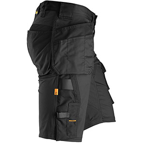 Snickers AllroundWork 6141 Men’s Black Stretch Shorts with Holster Pockets